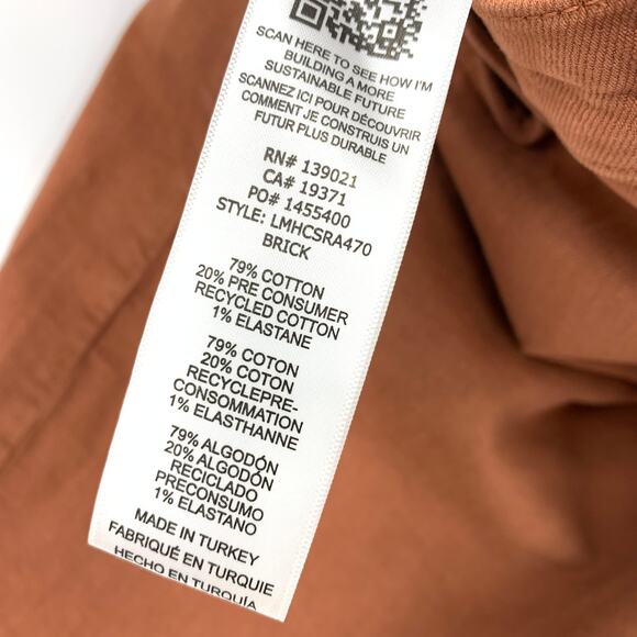 Frame L'Homme Cut Off Short Mens Size 32 Cut Raw Hem Brick Stretch Denim - Picture 7 of 7